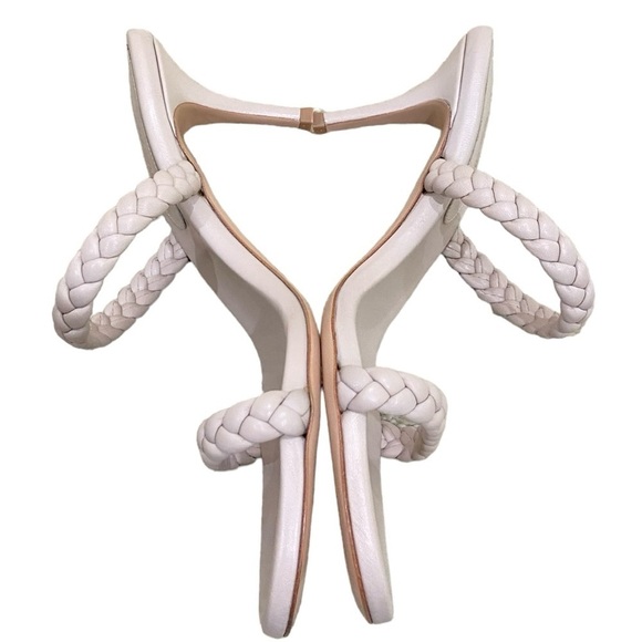 Gianvito Rossi Milano plaited strap leather sandals taupe in bag size eu 41 - Picture 5 of 12